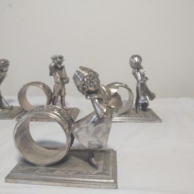 "Children At Play" Napkin Ring Holders