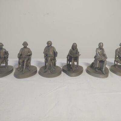Founding Fathers Pewter Sculptures