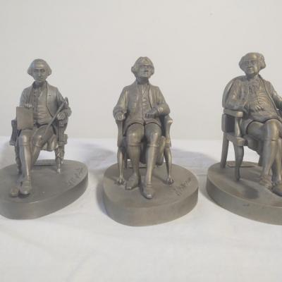 Founding Fathers Pewter Sculptures