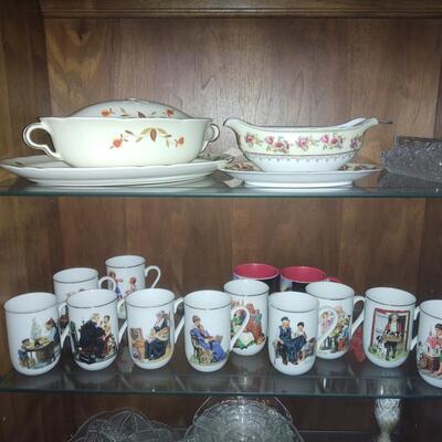 RIght Side China Cabinet Contents