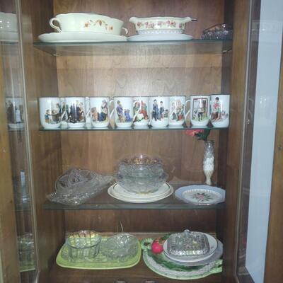RIght Side China Cabinet Contents