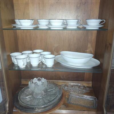 Left Side China Cabinet Contents