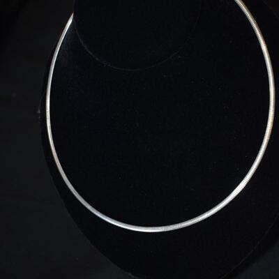 Sterling silver omega