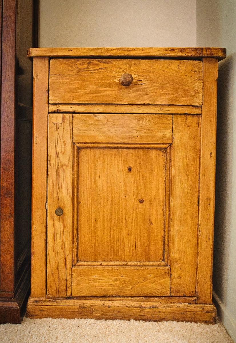 Rustic/distressed wood nightstand