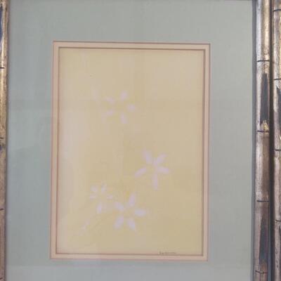 Two Flower Compression Art Pieces