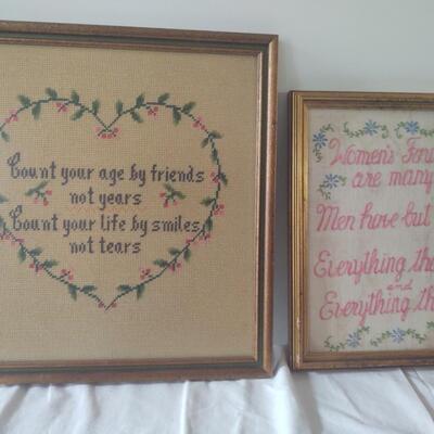 Three Hand Crafted Pieces Of Art