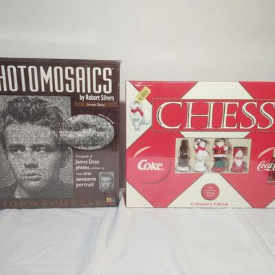 Jigsaw Puzzle & Coke Themed Chess Set