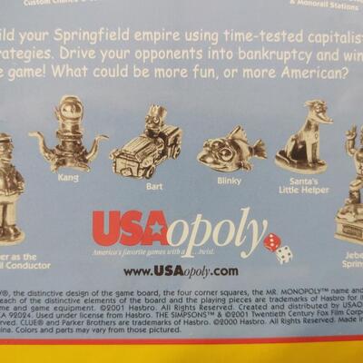 Simpsons Themed Monopoly Set