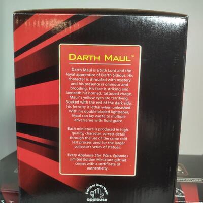 3 Darth Maul Collectible Figurines