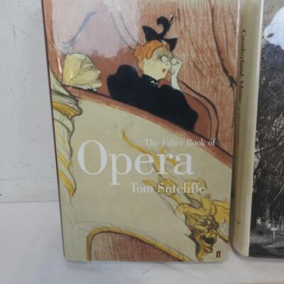 2 Hardcover Books, Faber Book of Opera (2001), Cumberland Maine History (1976)