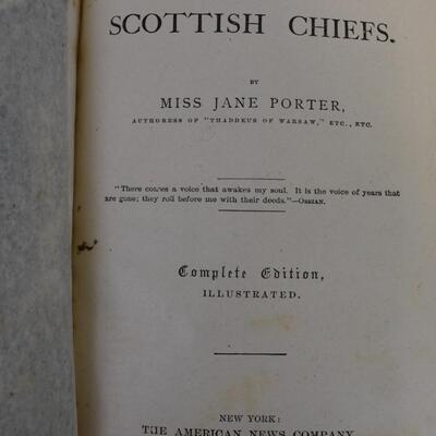 5 Books: Scottish Chiefs, A Dog of Flanders, Vintage and Antique Books