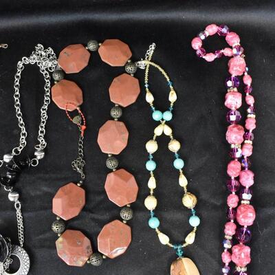 11 pc Costume Jewelry, Necklaces, Bracelets