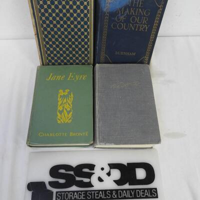 4 Books, The Old Curiosity Shop, The Making of Our Country, Vintage/Antique