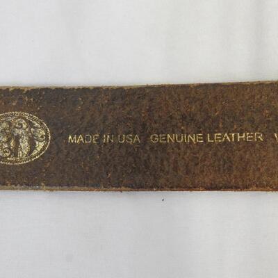 Genuine Leather Belt, Belt Buckle, Key Chain