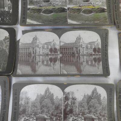 14 Vintage Stereoscopic View Slides, Johnson's Views