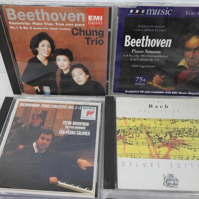 13 Music CDs, Bach, Handel, Chopin, Mozart, Tchaikovsky