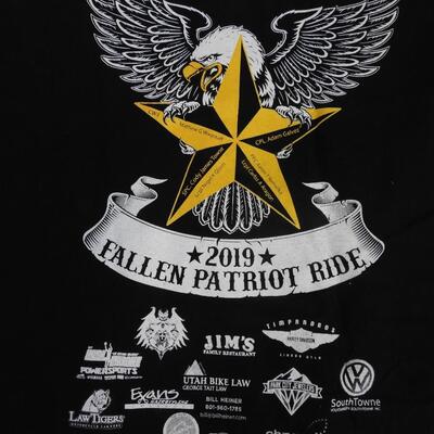 2019 Fallen Patriot Ride T-Shirt, Large