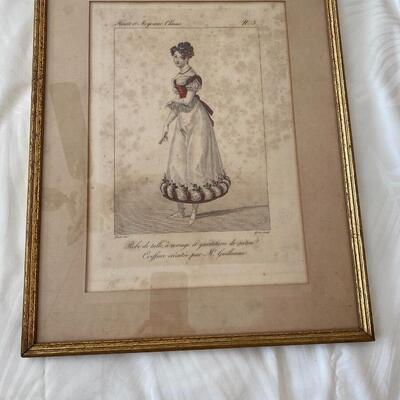 Four Victorian Fashion Prints