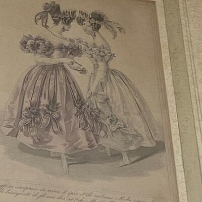 Four Victorian Fashion Prints