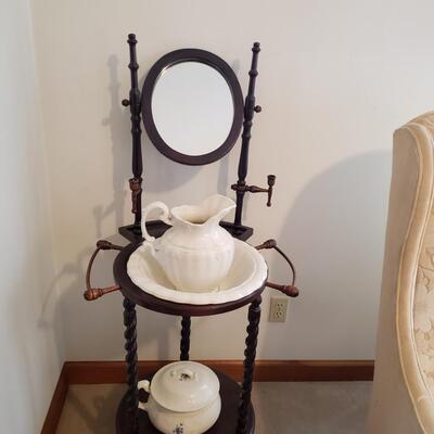 Wash Stand WIth Pitcher & Basin