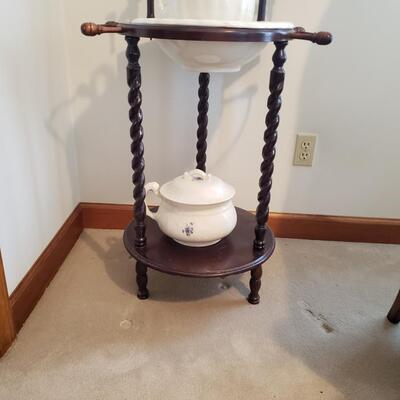 Wash Stand WIth Pitcher & Basin
