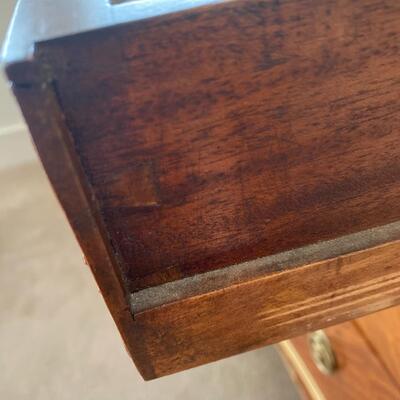 French Louis XV Style Parquetry & Marble Top Chest of Drawers