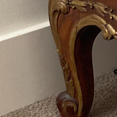 French Louis XV Style Parquetry & Marble Top Chest of Drawers
