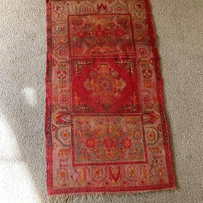 Small Antique Red Prayer Rug