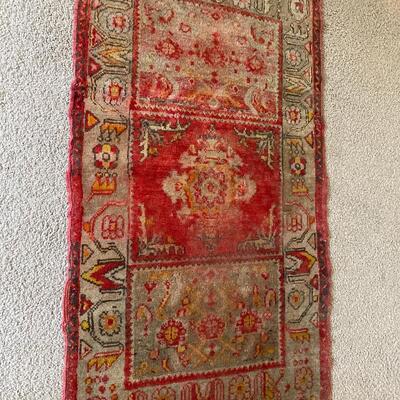 Small Antique Red Prayer Rug