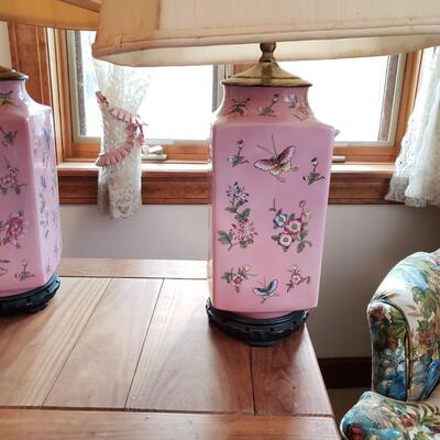 Pink Butterfly Themed Lamps