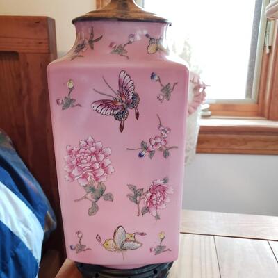 Pink Butterfly Themed Lamps