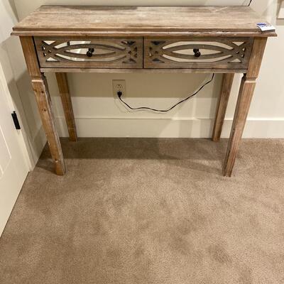 Console Table with Two Mirrored Drawers