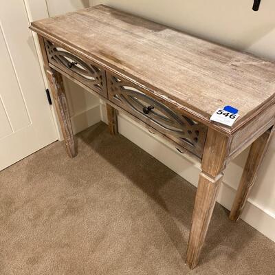 Console Table with Two Mirrored Drawers