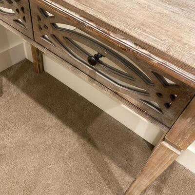 Console Table with Two Mirrored Drawers