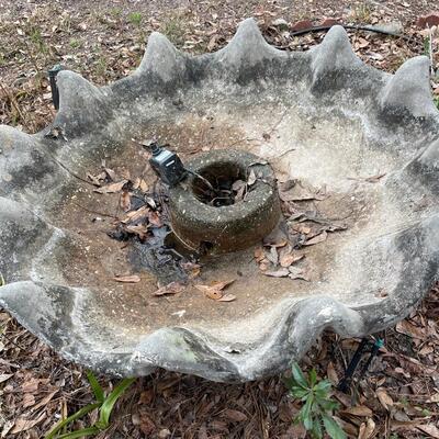 Humongous Heavy Cement Fountain Base  ~ *See Details