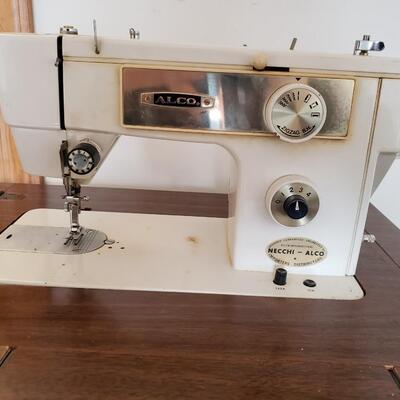 Necchi Alco Sewing Machine and Cabinet