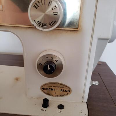 Necchi Alco Sewing Machine and Cabinet