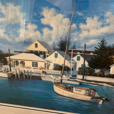 Boatyard Print from Bahamas