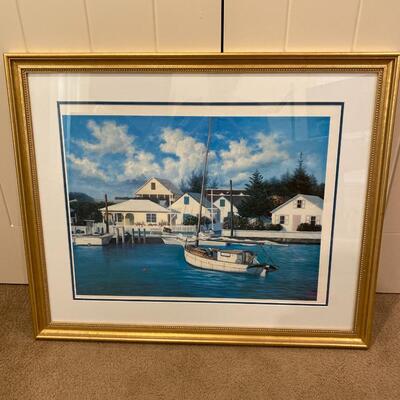 Boatyard Print from Bahamas