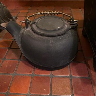 Vintage cast iron kettle