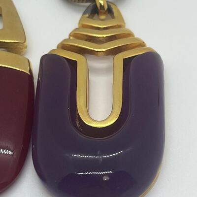 Lot 1: Vintage Crown Trifari Modern Gilt & Resin Mod Necklace & More