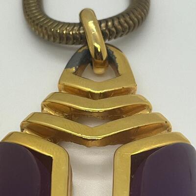 Lot 1: Vintage Crown Trifari Modern Gilt & Resin Mod Necklace & More