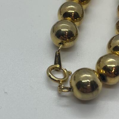 Lot 2: Vintage Chunky Costume Metallic Gold Collar Necklace & Clip-on Earrings