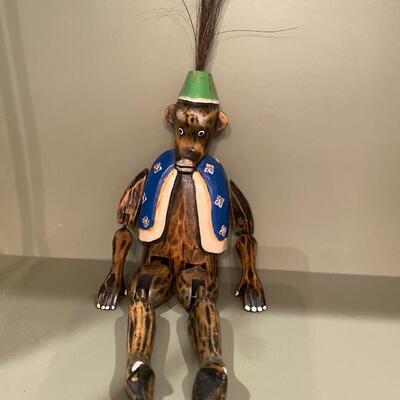 Pier 1 Jointed Wooden Monkey