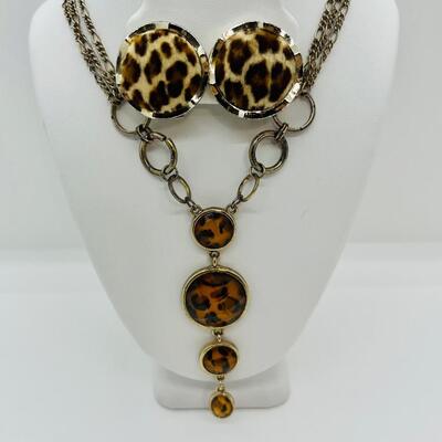 Lot 9: Vintage Chunky Animal Print Jewelry Lot