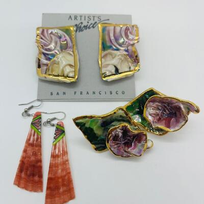 Lot 11: Vintage, Artists Handcrafted Earring Lot