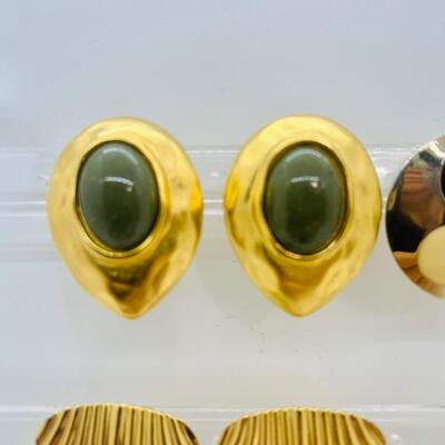 Lot 14: Vintage Pierced Earring Lot (Jacqueline Ferrar and More)