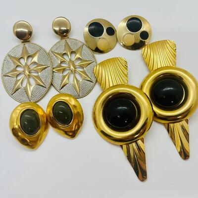 Lot 14: Vintage Pierced Earring Lot (Jacqueline Ferrar and More)