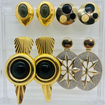 Lot 14: Vintage Pierced Earring Lot (Jacqueline Ferrar and More)