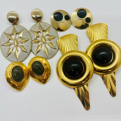 Lot 14: Vintage Pierced Earring Lot (Jacqueline Ferrar and More)